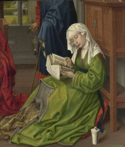 Full title: The Magdalen Reading Artist: Rogier van der Weyden Date made: before 1438 Source: http://www.nationalgalleryimages.co.uk/ Contact: picture.library@nationalgallery.co.uk Copyright © The National Gallery, London